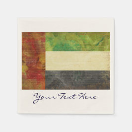 ドバイUAE国旗のパーティーナプキンス スタンダードカクテルナプキン