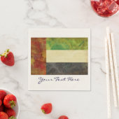 ドバイUAE国旗のパーティーナプキンス スタンダードカクテルナプキン (インサイチュ)