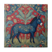 ドバエレガントーウィリアムインスパイアモリス パターン(の模様が)ある タイル (正面)