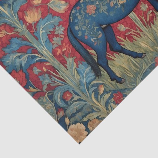 ドバエレガントーウィリアムインスパイアモリス パターン（の模様が）ある 薄葉紙 (詳細)