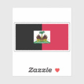 ドバリエが使用したハイチ国旗（1964年～1986年） シール (シート)