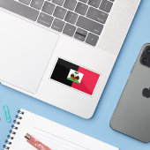 ドバリエが使用したハイチ国旗（1964年～1986年） シール (ノートパソコンとiPhone)