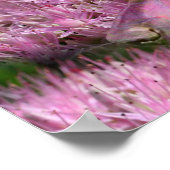 ドバーマンとピンクの花ファンタジードッグアート ポスター (角)