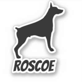 ドバーマンカスタムドッグ名 シール