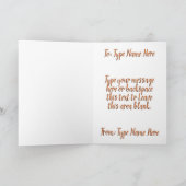 ドバーマンカーパーソナライズされたドDoberman Dog Art Card サンキューカード (内部)