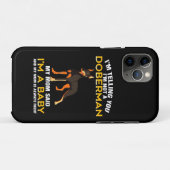 ドバーマンギフト |私はドーバーマンじゃないって言ってるでしょ Case-Mate iPhoneケース (裏面(横))