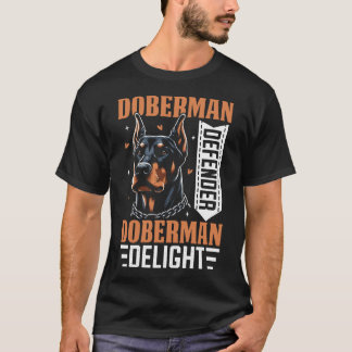 ドバーマンディフェンダー、ドバーマンディライトドッグ Tシャツ