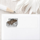 ドバーマンドッグと子犬 ラベル (インサイチュ)