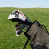 ドバーマンドッグと花004 – テーラージュエル ゴルフヘッドカバー (インサイチュ)