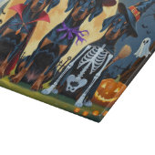 ドバーマンドッグスパンプキンハロウィンおもしろい カッティングボード (角)