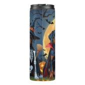 ドバーマンドッグスパンプキンハロウィンおもしろい タンブラー (裏面)