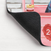 ドバーマンドッグバレンタインデーキスをするス マウスパッド (コーナー)