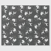 ドバーマンドッグベビーシャワーパピードーベルマン(犬)ピンシャー ラッピングペーパー (フラット)