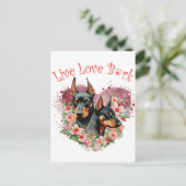 ドバーマンドッグママフローラ ポストカード (スタンド正面)