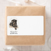 ドバーマンドッグ自然耳 ラベル (インサイチュ)