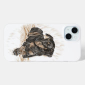 ドバーマンドッグ自然耳 Case-Mate iPhoneケース (裏面 (横))