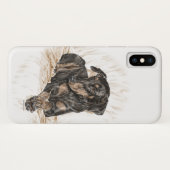 ドバーマンドッグ自然耳 Case-Mate iPhoneケース (裏面(横))