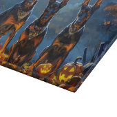 ドバーマンハロウィン不気味 カッティングボード (角)