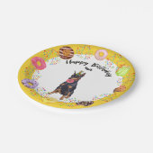 ドバーマンバおもしろいースデーパーティー紙プレート ペーパープレート (アングル)