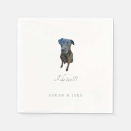 ドバーマンラボIIカスタムペットズ結婚ナプキンス スタンダードカクテルナプキン