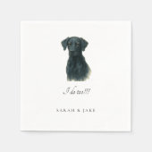 ドバーマンラボIIIカスタムペットズ結婚ナプキンス スタンダードカクテルナプキン (正面)