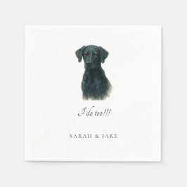 ドバーマンラボIIIカスタムペットズ結婚ナプキンス スタンダードカクテルナプキン