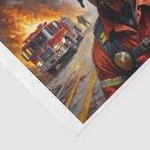 ドバーマン犬は消防士として繁殖する 薄葉紙 (詳細)