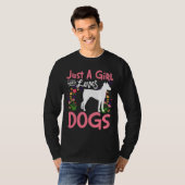 ドバーマン犬を愛する女の子289 Tシャツ (正面フル)