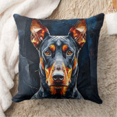 ドバーマン犬 クッション (ブランケット)