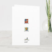 ドバーマン・ブラウ空白のン・グリーティング・カード カード (裏面)