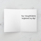 ドバ鮮やかーと黄色の水仙 サンキューカード (内部)