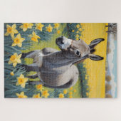 ドバ鮮やかーと黄色の水仙 ジグソーパズル (横)