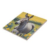 ドバ鮮やかーと黄色の水仙 タイル (側面)