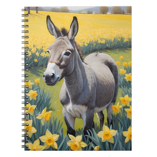 ドバ鮮やかーと黄色の水仙 ノートブック (正面)