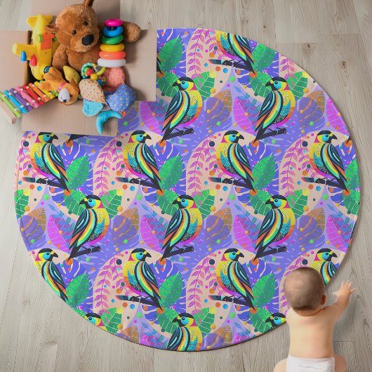 ドパミンジャングル鳥 ファブリック