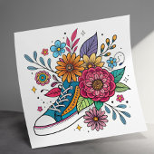 ドパミンスニーカー&フラワーポスター ポスター