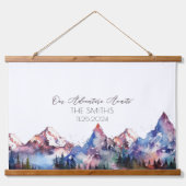 ドパミンマウンテン結婚オルタナティブのゲストブック 吊り下げ型タペストリー (正面)
