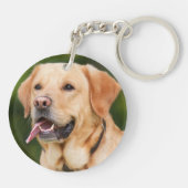 ドパーソナライズされたッグ写真両面 キーホルダー (裏面)