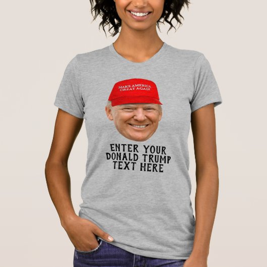 ドパーソナライズされたナルドトランプマガ Tシャツ (正面)