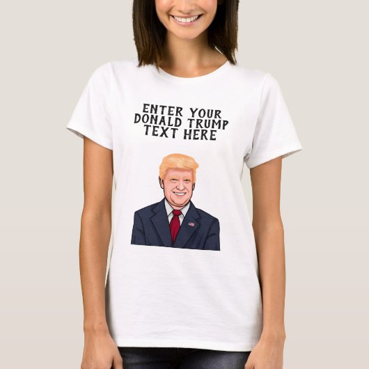 ドパーソナライズされたナルドトランプ Tシャツ (正面)