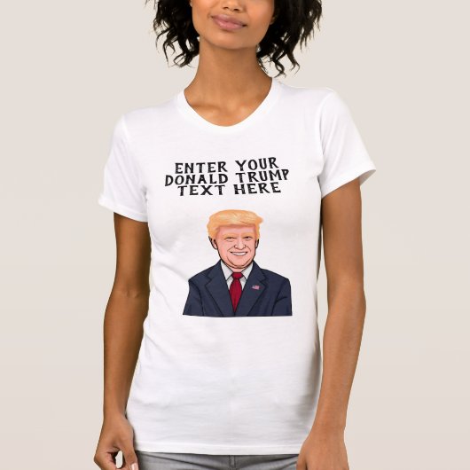 ドパーソナライズされたナルドトランプ Tシャツ (正面)