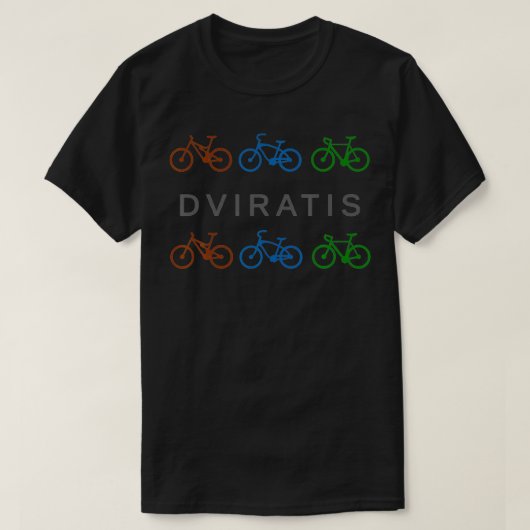 ドビラティスリトアニア自転車 Tシャツ (デザイン正面)
