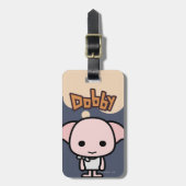 ドビーのマンガのキャラクタの芸術 ラゲッジタグ (正面縦)