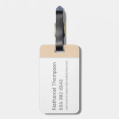 ドビーのマンガのキャラクタの芸術 ラゲッジタグ (裏面縦)