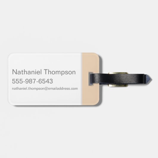 ドビーのマンガのキャラクタの芸術 ラゲッジタグ (裏面横)