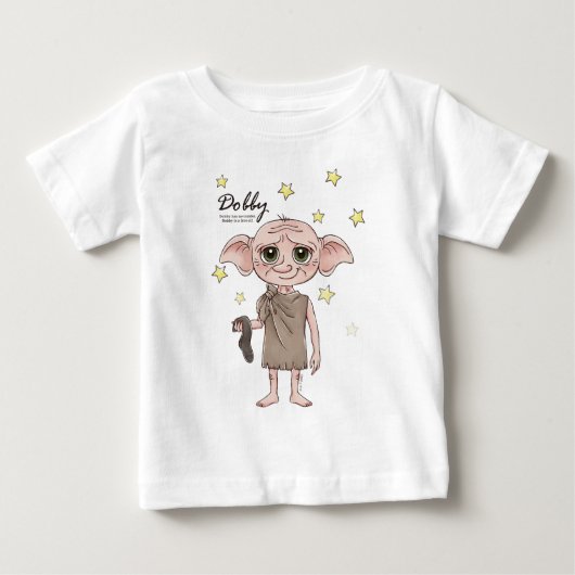 ドビー 水彩 キャラクター アート ベビーTシャツ (正面)