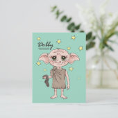 ドビー 水彩 キャラクター アート ポストカード (スタンド正面)