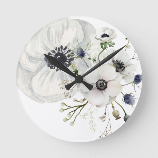 ドブグレイ幻影 ラウンド壁時計 (正面)