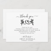 ドブズラブ葬儀スクリプトサンキューカード サンキューカード (正面/裏面)