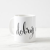 ドブリーデングッドモーニングチェコマグ コーヒーマグカップ (正面左)